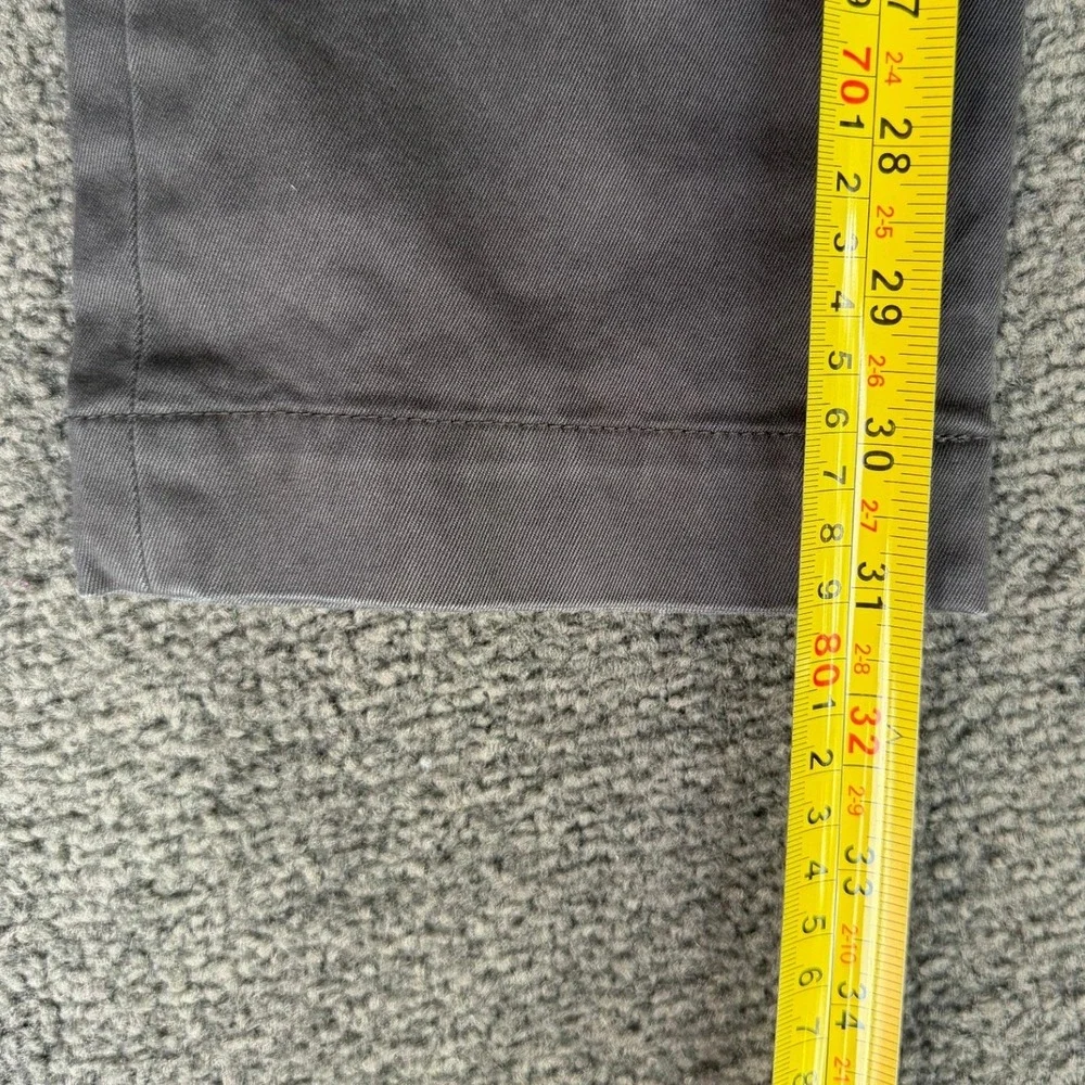 Banana Republic Fulton Chino Pants Mens 30x32 Grey Skinny Fit Cotton Trousers